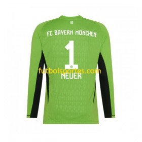 Camiseta FC Bayern de Múnich Manuel Neuer 1 Portero Segunda Equipación 2023/2024 Manga Larga